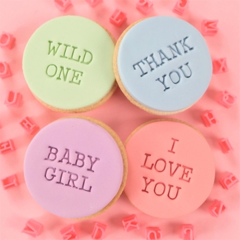 Mini Message Stamp - Modern Upper Case